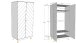 Kleiderschrank >BILLY< in Satin Weiß - 100x200x59 (BxHxT)