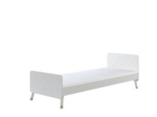 Jugendzimmer-Set >BILLY< in Satin Weiß aus Massiv Kiefer und MDF