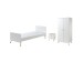 Jugendzimmer-Set >BILLY< in Satin Weiß aus Massiv Kiefer und MDF