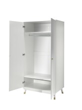 Jugendzimmer-Set >BILLY< in Satin Weiß aus Massiv Kiefer und MDF