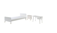 Jugendzimmer-Set >BILLY< in Satin Weiß aus...