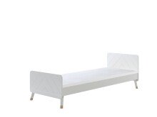 Jugendzimmer-Set >BILLY< in Satin Weiß aus Massiv Kiefer und MDF