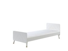 Jugendzimmer-Set >BILLY< in Satin Weiß aus Massiv Kiefer und MDF