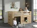 Spielbett >OLIVER< in Kiefer massiv Farbe Oak - 214,6x114,5x97,2 (BxHxT)