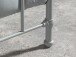 Metallbett >BRONXX< in Grau matt aus Metall - 96,5x110x206cm (BxHxT)