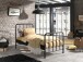 Metallbett >BRONXX< in Schwarz matt aus Metall - 96,5x110x206cm (BxHxT)