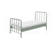 Metallbett >BRONXX< in Grün matt aus Metall - 96,5x110x206cm (BxHxT)