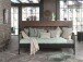 Metallbett >BRONXX< in Schwarz matt aus Metall - 96,5x110x206cm (BxHxT)