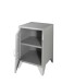 Nachtkonsole >BRONXX< in Grau matt aus Metall - 40x60x40cm (BxHxT)