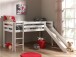 Spielbett >PINO< in Kiefer massiv weiß lackiert - 210x114x218 (BxHxT)