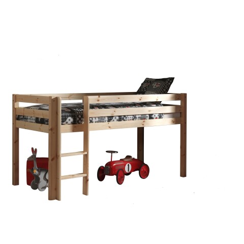 Spielbett >PINO< in Kiefer massiv natur lackiert - 210x114x106 (BxHxT)