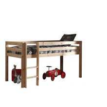 Spielbett >PINO< in Kiefer massiv natur lackiert -...