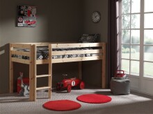 Spielbett >PINO< in Kiefer massiv natur lackiert - 210x114x106 (BxHxT)