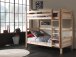 Etagenbett >PINO< in Kiefer massiv natur lackiert - 210x182x105 (BxHxT)
