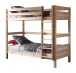 Etagenbett >PINO< in Kiefer massiv natur lackiert - 210x182x105 (BxHxT)