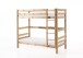 Etagenbett >PINO< in Kiefer massiv natur lackiert - 210x182x105 (BxHxT)