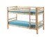 Etagenbett >PINO< in Kiefer massiv natur lackiert - 210x140x105 (BxHxT)