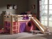 Spielbett >PINO< in Kiefer massiv natur lackiert - 210x114x218 (BxHxT)