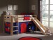 Spielbett >PINO< in Kiefer massiv natur lackiert - 210x114x218 (BxHxT)