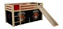 Spielbett >PINO< in Kiefer massiv natur lackiert -...