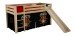 Spielbett >PINO< in Kiefer massiv natur lackiert - 210x114x218 (BxHxT)