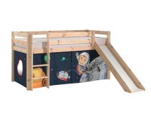 Spielbett >PINO< in Kiefer massiv natur lackiert -...