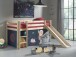 Spielbett >PINO< in Kiefer massiv natur lackiert - 210x114x218 (BxHxT)