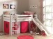 Spielbett >PINO< in Kiefer massiv weiß lackiert - 210x114x218 (BxHxT)