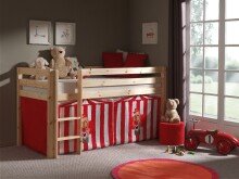 Spielbett >PINO< in Kiefer massiv natur lackiert - 210x114x106 (BxHxT)