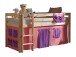 Spielbett >PINO< in Kiefer massiv natur lackiert - 210x114x106 (BxHxT)