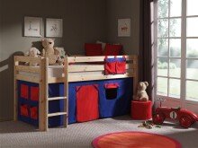 Spielbett >PINO< in Kiefer massiv natur lackiert - 210x114x106 (BxHxT)