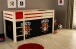 Spielbett >PINO< in Kiefer massiv natur lackiert - 210x114x106 (BxHxT)