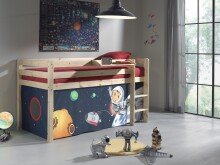 Spielbett >PINO< in Kiefer massiv natur lackiert - 210x114x106 (BxHxT)