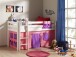 Spielbett >PINO< in Kiefer massiv weiss lackiert - 210x114x106 (BxHxT)
