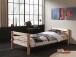 Einzelbett >PINO< in Kiefer massiv natur lackiert - 210x63x99 (BxHxT)