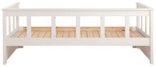 Funktionsbett >PINO< in Kiefer massiv weiß lackiert - 209x80 (BxH)