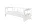 Funktionsbett >PINO< in Kiefer massiv weiß lackiert - 209x80 (BxH)