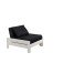 Sessel >PINO< in Kiefer massiv weiß lackiert - 80x68 (BxH)