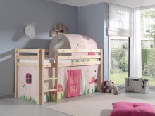 Spielbett >PINO< in Kiefer massiv natur - 210x114x106 (BxHxT)