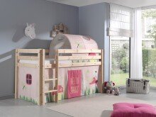 Spielbett >PINO< in Kiefer massiv natur - 210x114x106 (BxHxT)