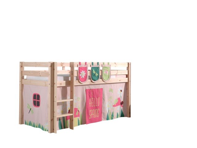 Spielbett >PINO< in Kiefer massiv natur - 210x114x106 (BxHxT)