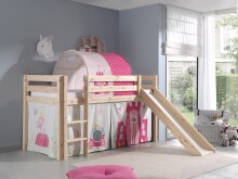 Spielbett >PINO< in Kiefer massiv natur - 210x114x106 (BxHxT)