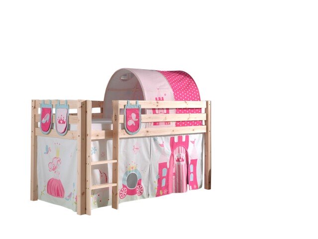 Spielbett >PINO< in Kiefer massiv natur - 210x114x106 (BxHxT)