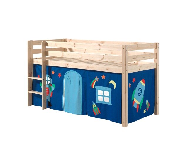 Spielbett >PINO< in Kiefer massiv natur - 210x114x106 (BxHxT)