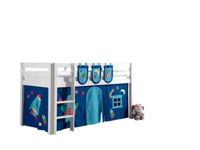 Spielbett >PINO< in Kiefer massiv natur - 210x114x106 (BxHxT)