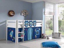 Spielbett >PINO< in Kiefer massiv natur - 210x114x106 (BxHxT)
