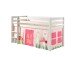 Spielbett >PINO< in Kiefer massiv weiß lackiert - 210x114x106 (BxHxT)