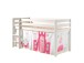 Spielbett >PINO< in Kiefer massiv weiß lackiert - 210x114x106 (BxHxT)