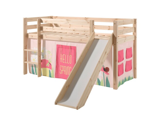 Spielbett >PINO< in Kiefer massiv natur - 210x114x218 (BxHxT)