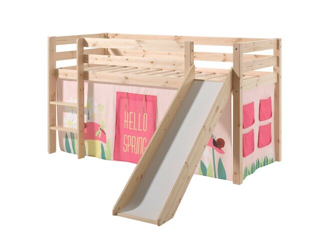 Spielbett >PINO< in Kiefer massiv natur - 210x114x218 (BxHxT)